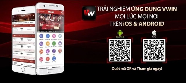 Click tải phiên bản app Vwin cho Android